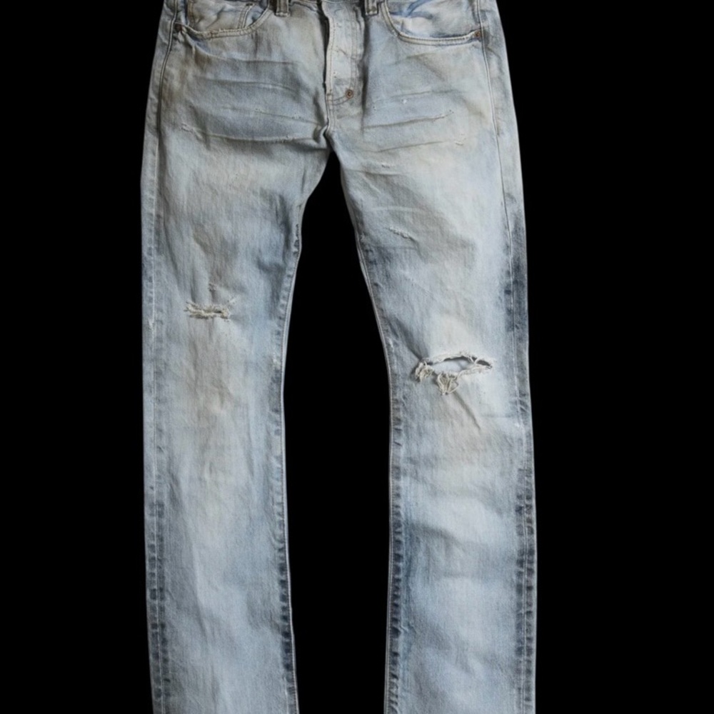 ** SOLD ** PRPS Demon Gulf Very Light  Denim P79P07P Made In Japan  38x34